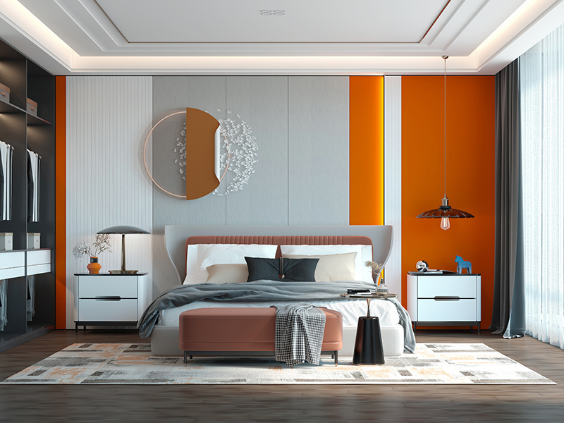 MK手机网页版登录入口集成墙面 爱马仕橙 卧室.jpg